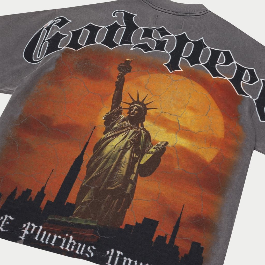 Godspeed Red Day T-Shirt (Grey)