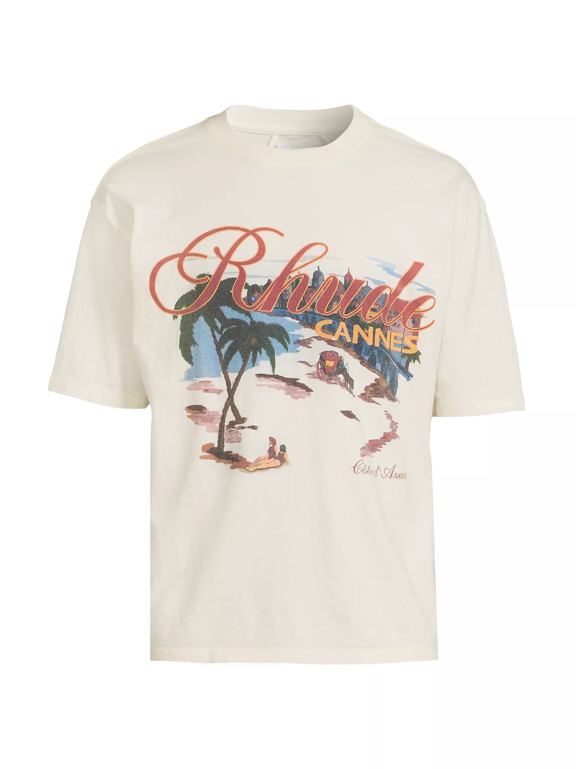 Rhude Cannes Beach Cotton T-Shirt