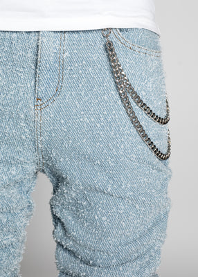 Guapi Sky Blue Super Stacked Denim