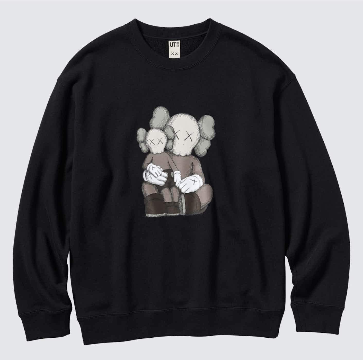 Kaws Crewneck Black