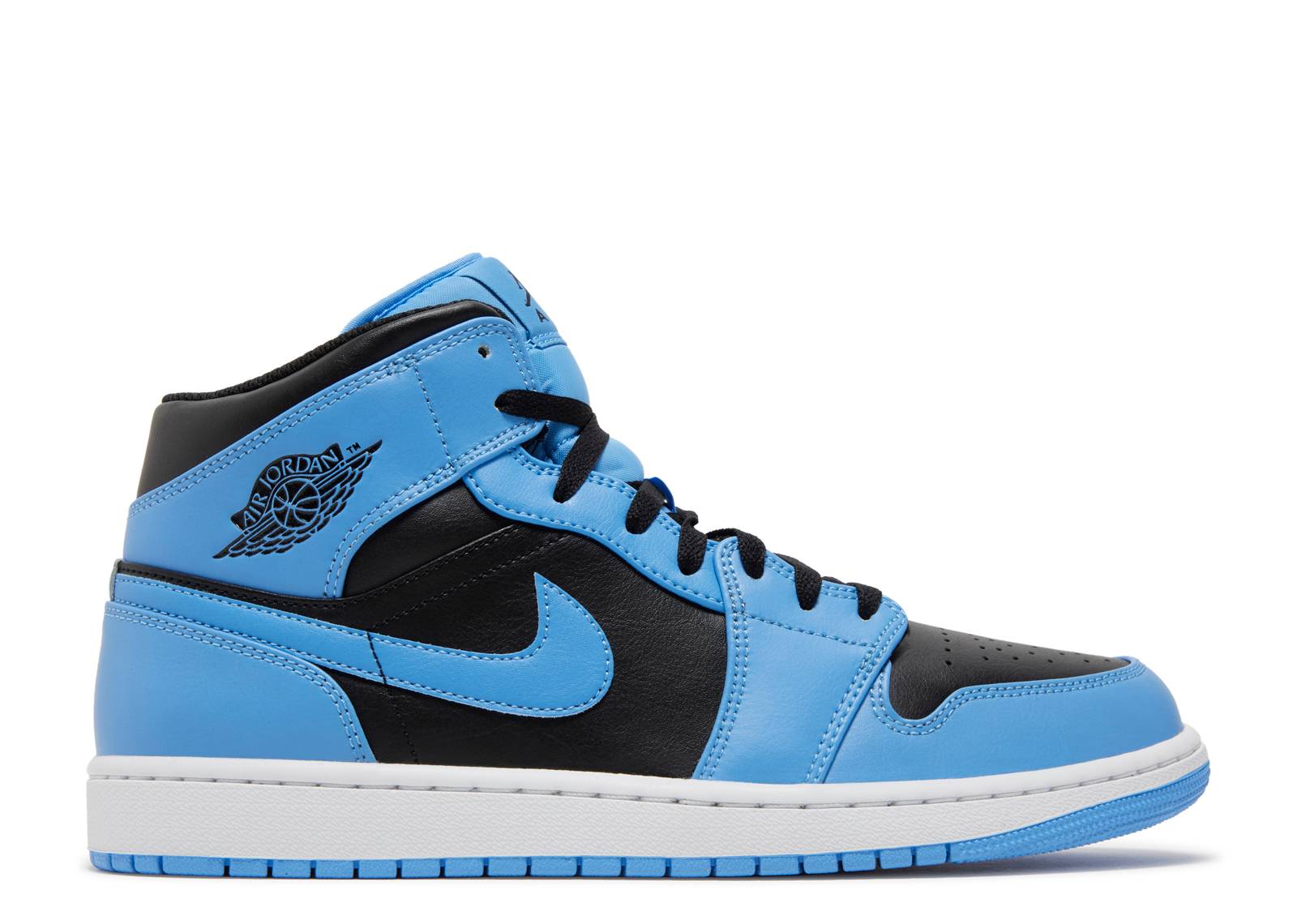 Air Jordan 1 Mid University Blue Black (GS)