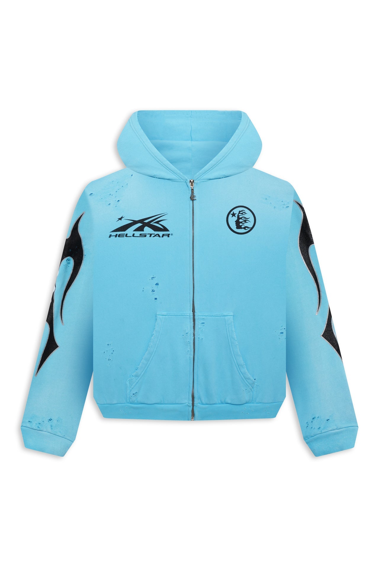 Hellstar Studios Zip Hoodie Blue