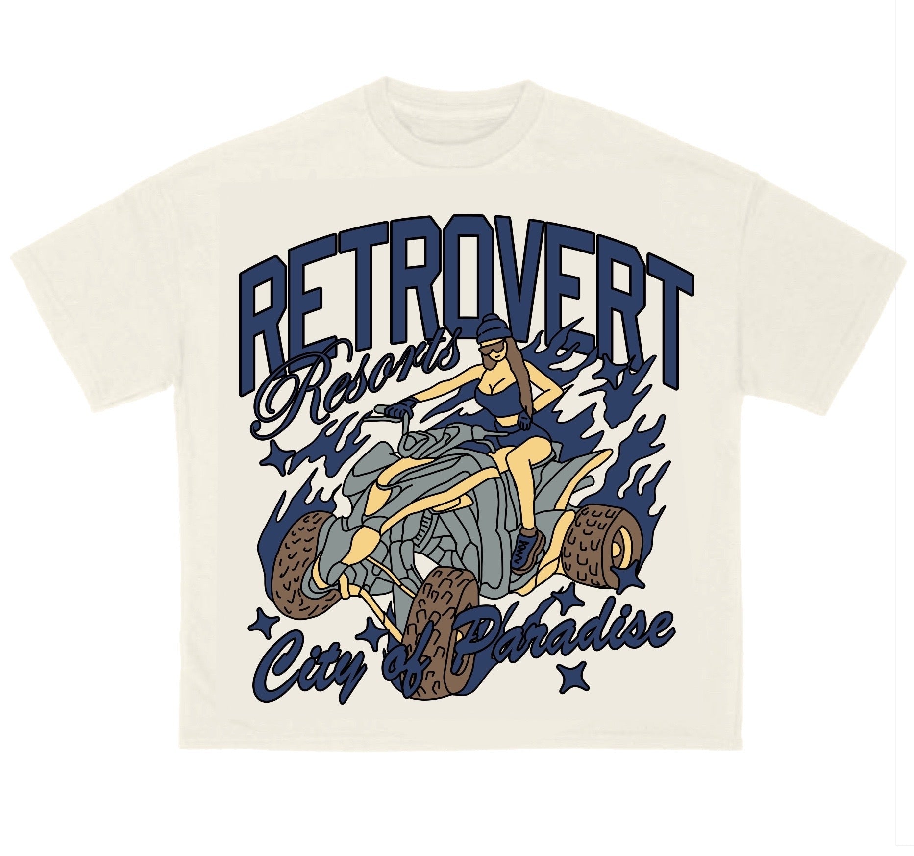 Retrovert Navy Paradise Tee