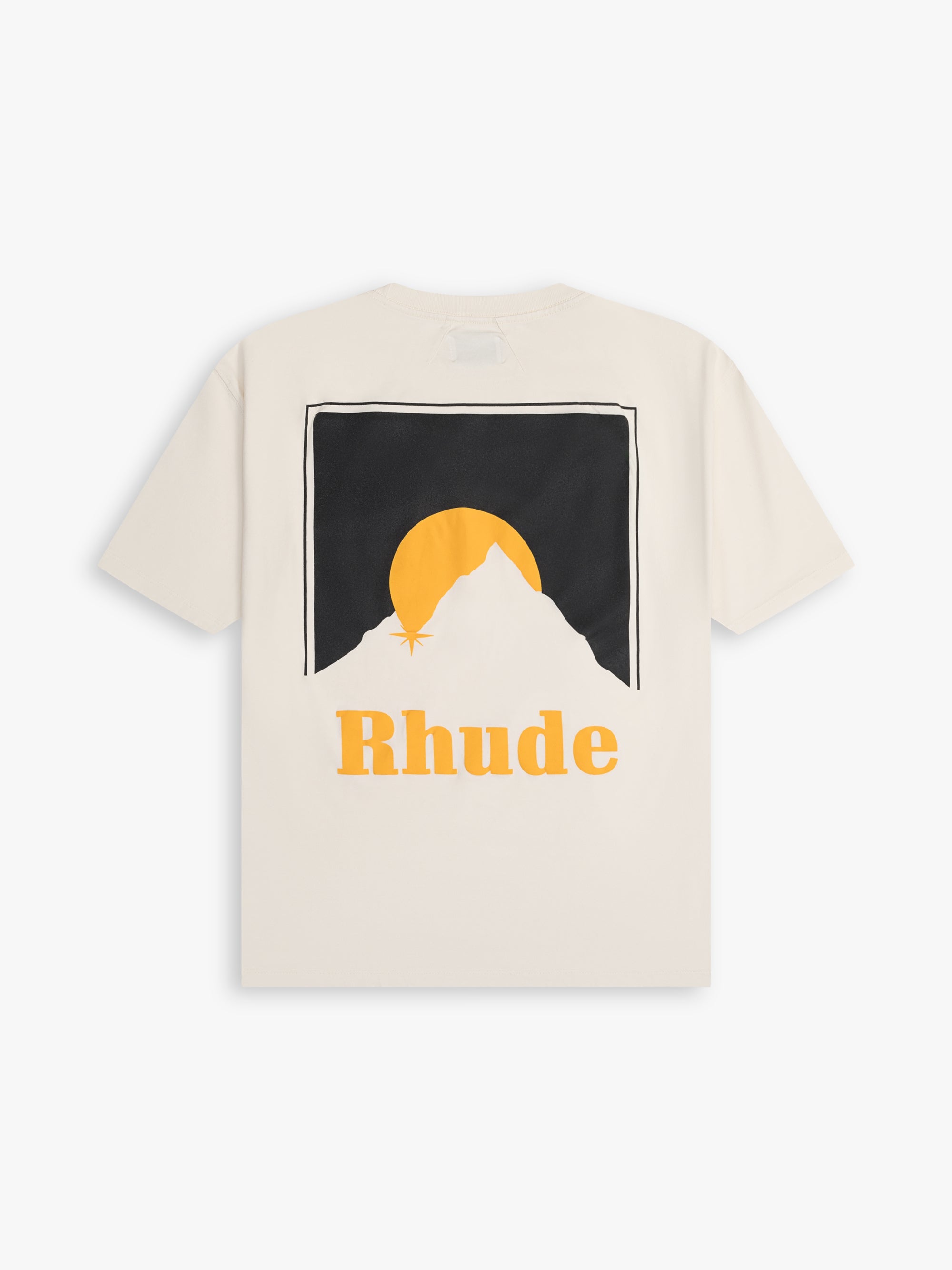 RHUDE Moonlight Tee Black/Yellow/Offwhite