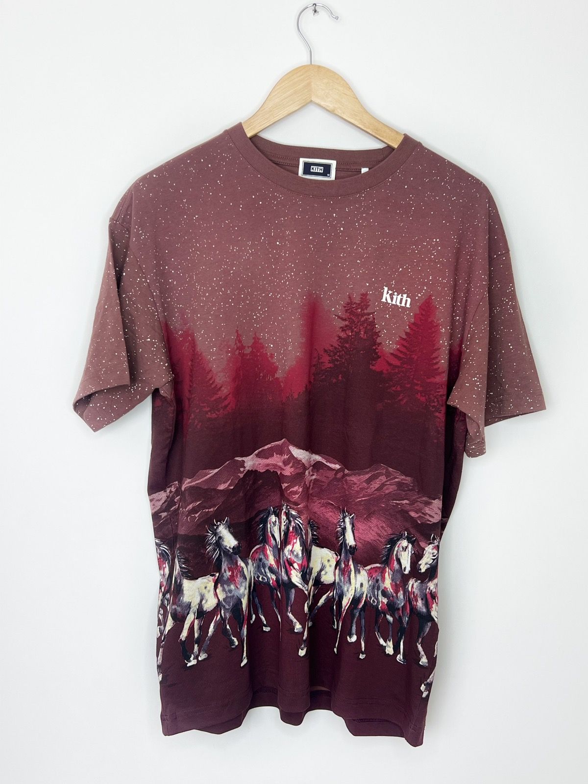 Kith Horses Tee Burgundy