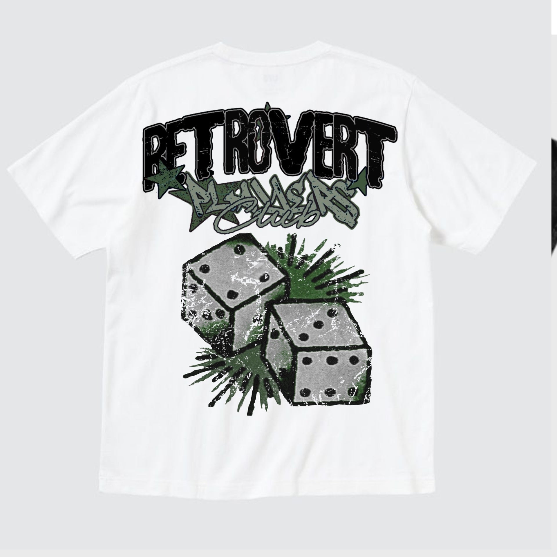 Retrovert White Players Club Tee