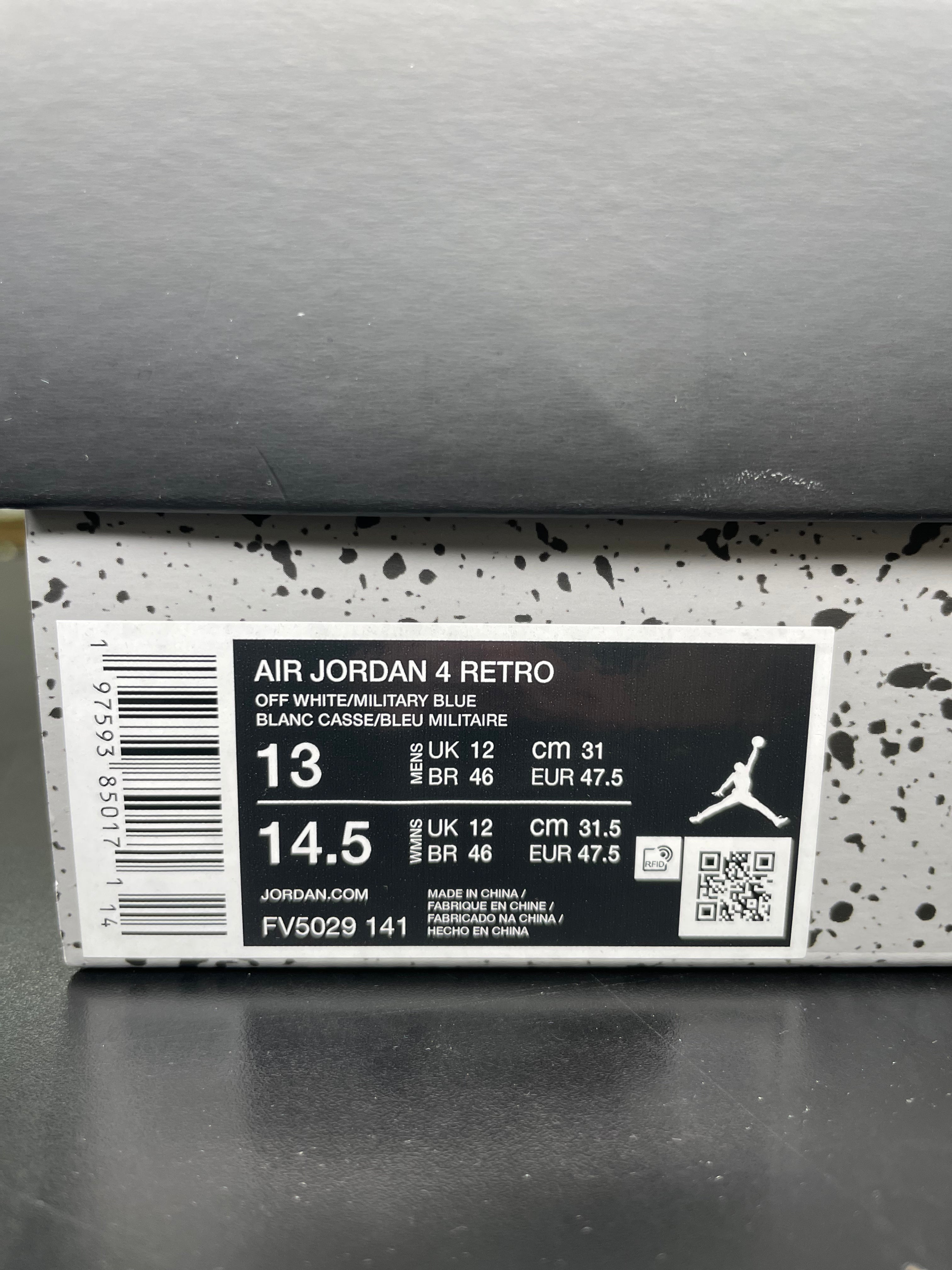 Air Jordan 4 Retro Military Blue (2024)(Pre-Owned)