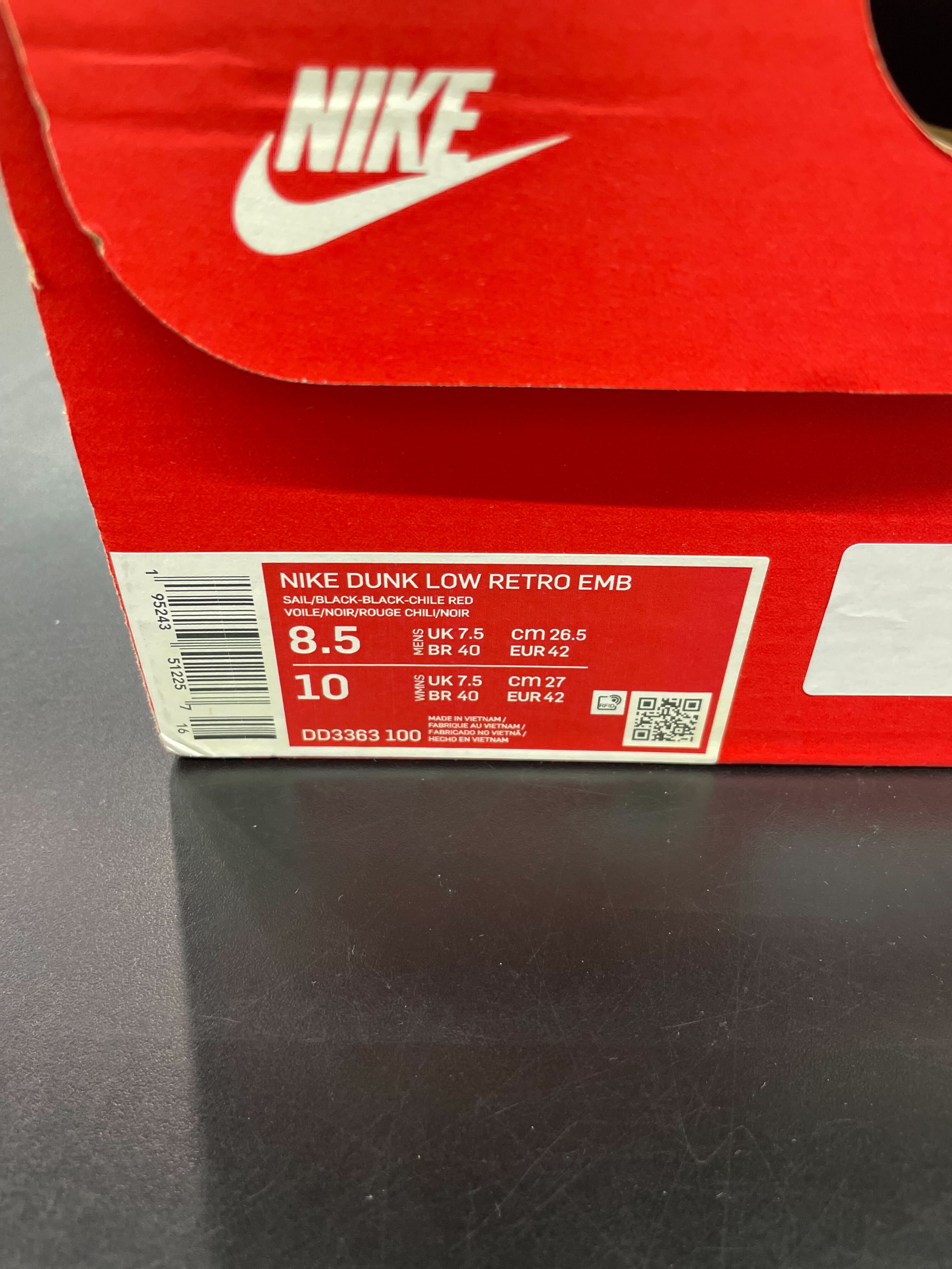 Nike Dunk Low EMB NBA 75th Anniversary Chicago (Pre-Owned)