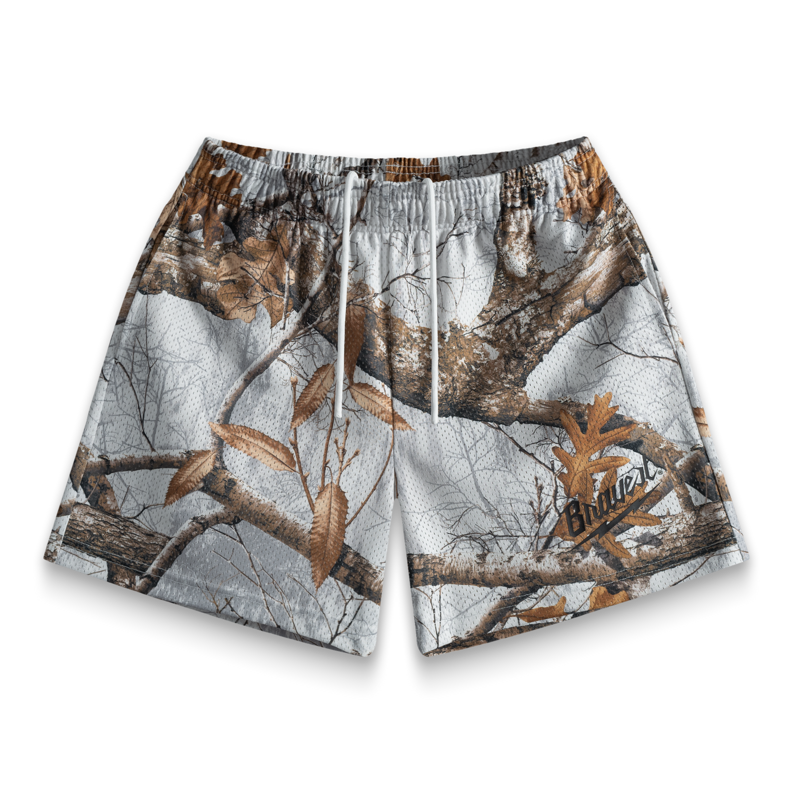 Bravest Studio White Realtree Shorts