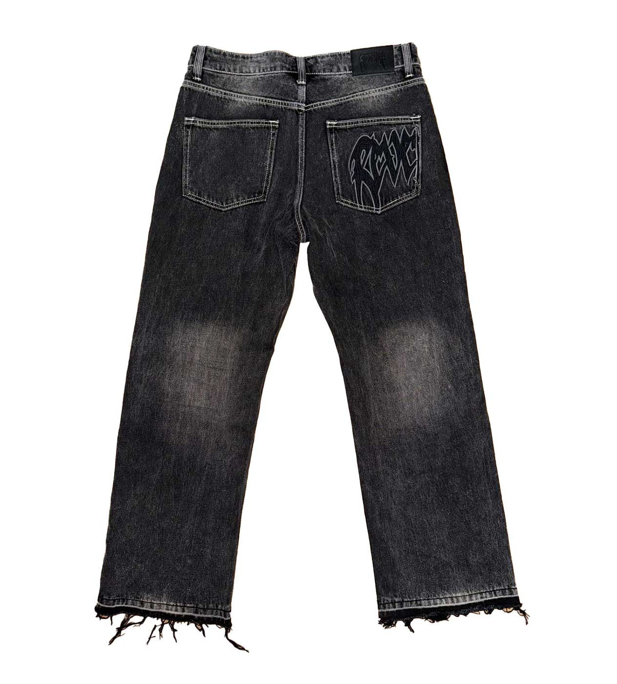 Revenge Thorn Denim Pants Black