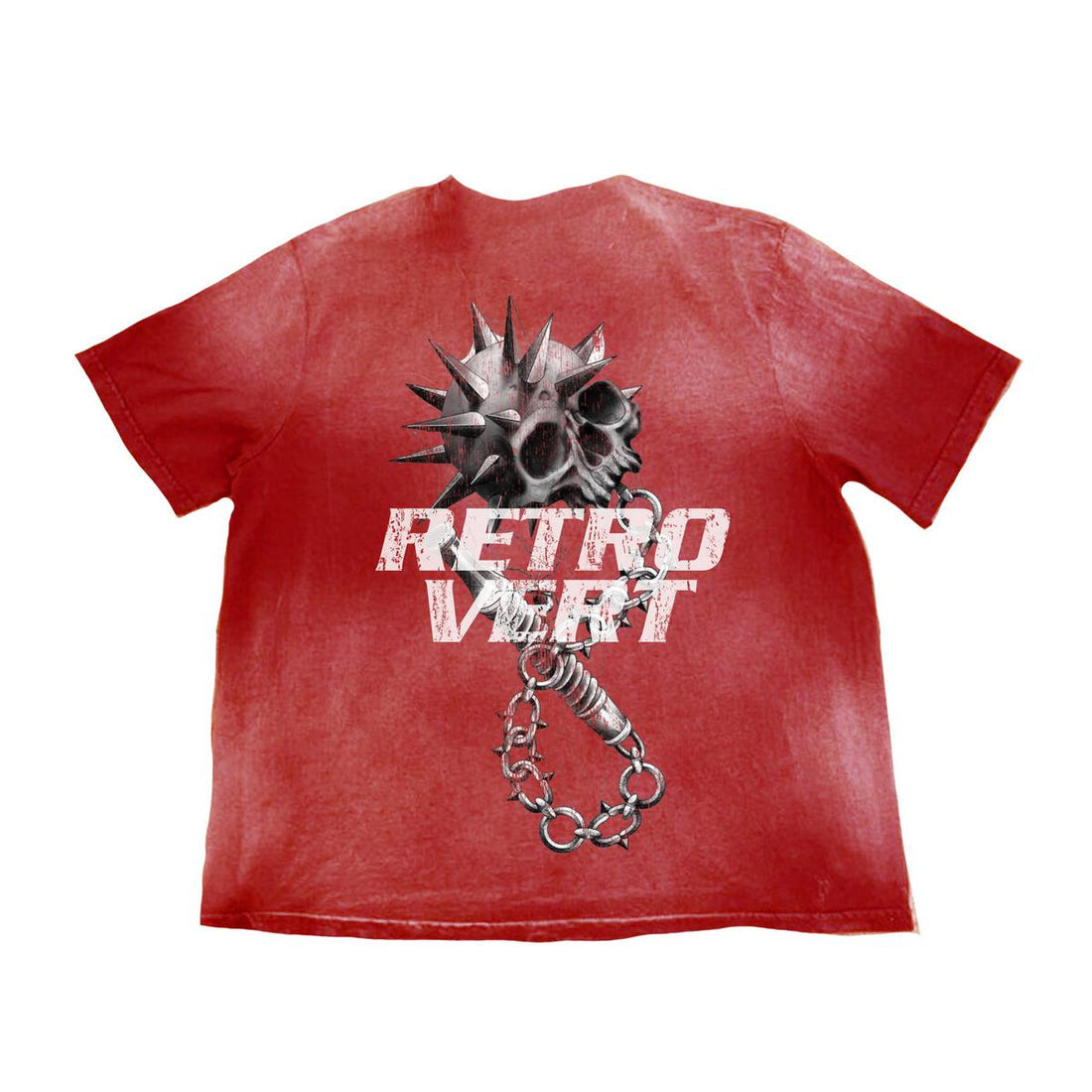Retrovert Skull Weapon T-Shirt Red/ White