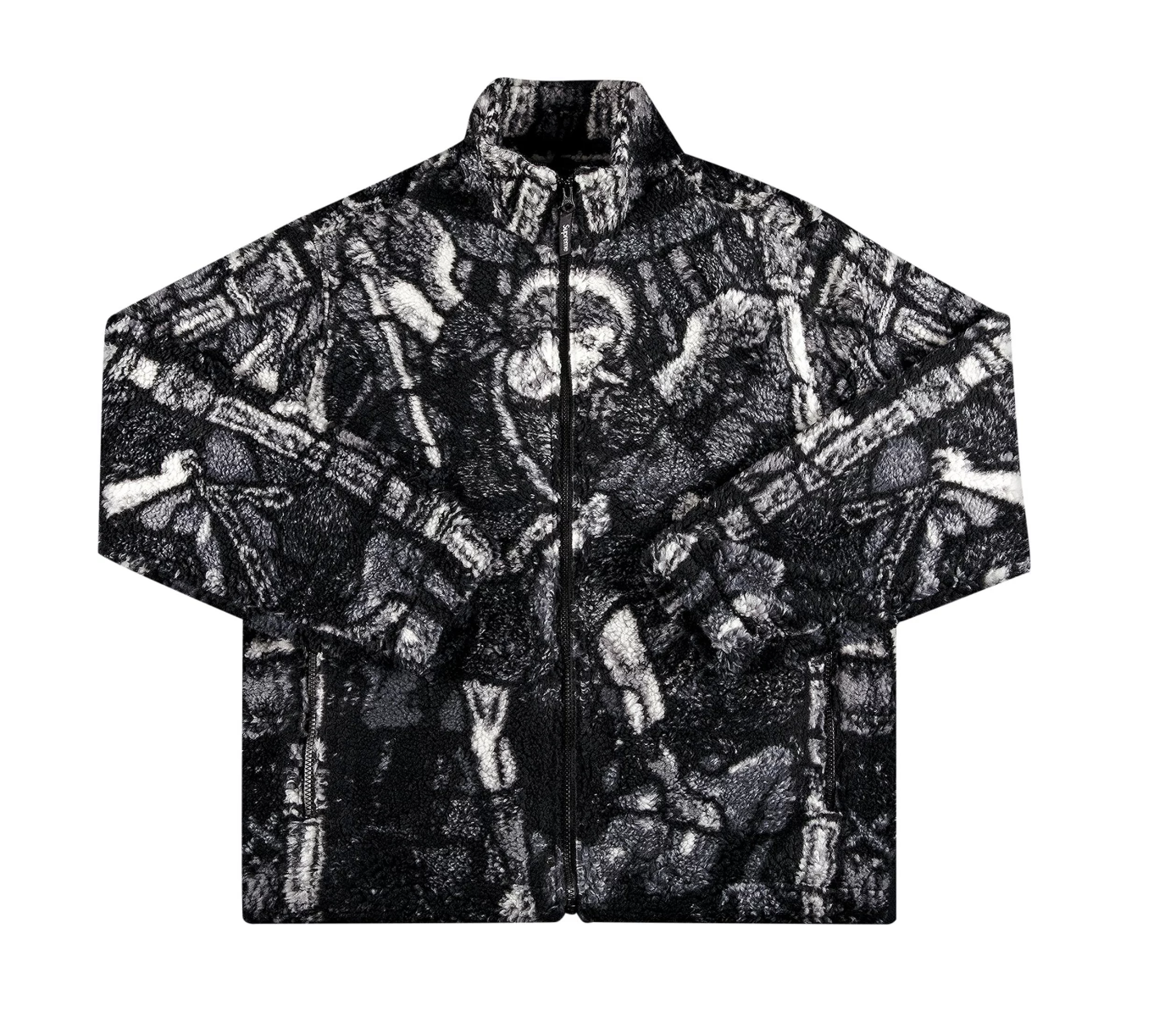 Supreme Saint Michael Fleece Jacket Black