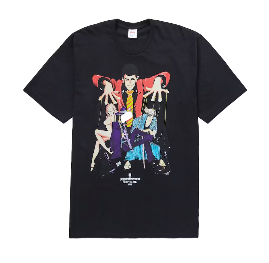 Supreme UNDERCOVER Lupin Tee Black