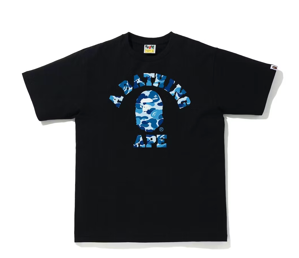 BAPE ABC Camo College Tee (SS21) Black/Blue