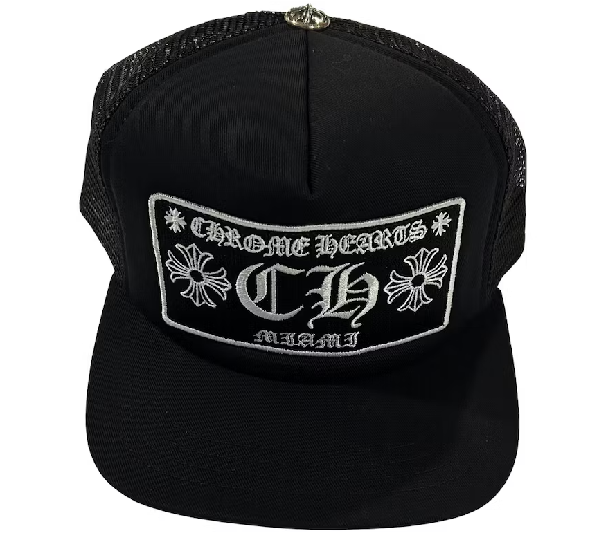 Chrome Hearts Miami Exclusive Trucker Hat Black
