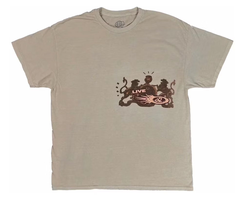 Travis Scott O2 Live T-shirt Sand