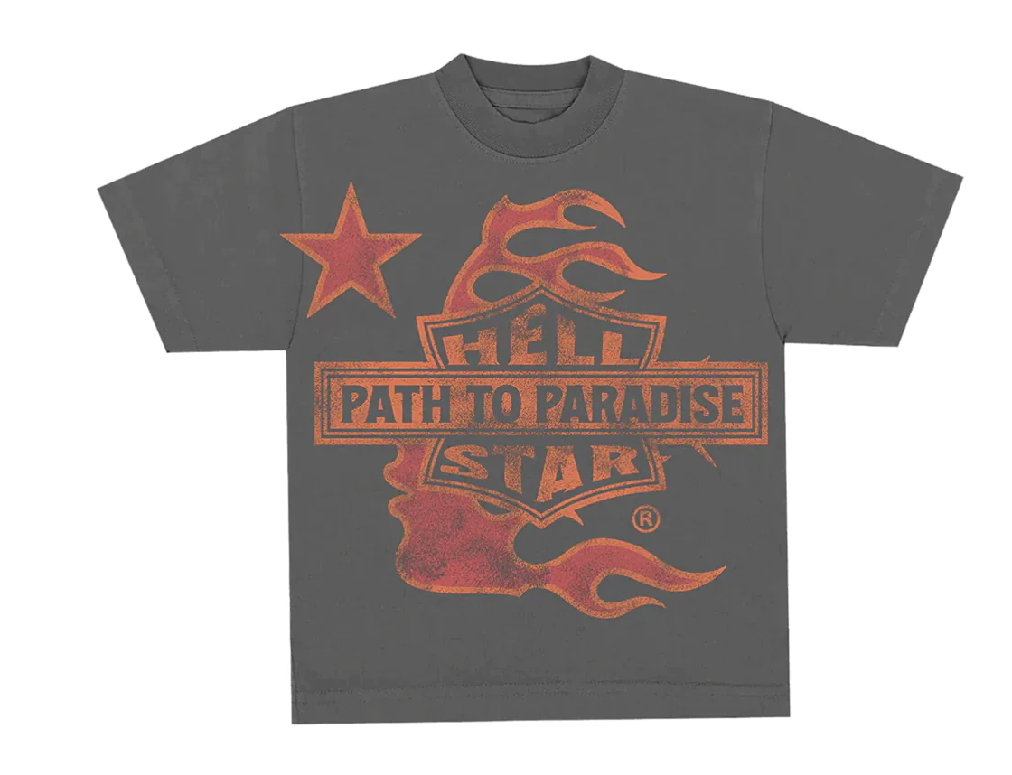 HELLSTAR T-SHIRT PATH TO PARADISE GREY