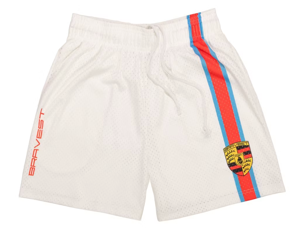 Bravest Studios Racing Shorts Cream