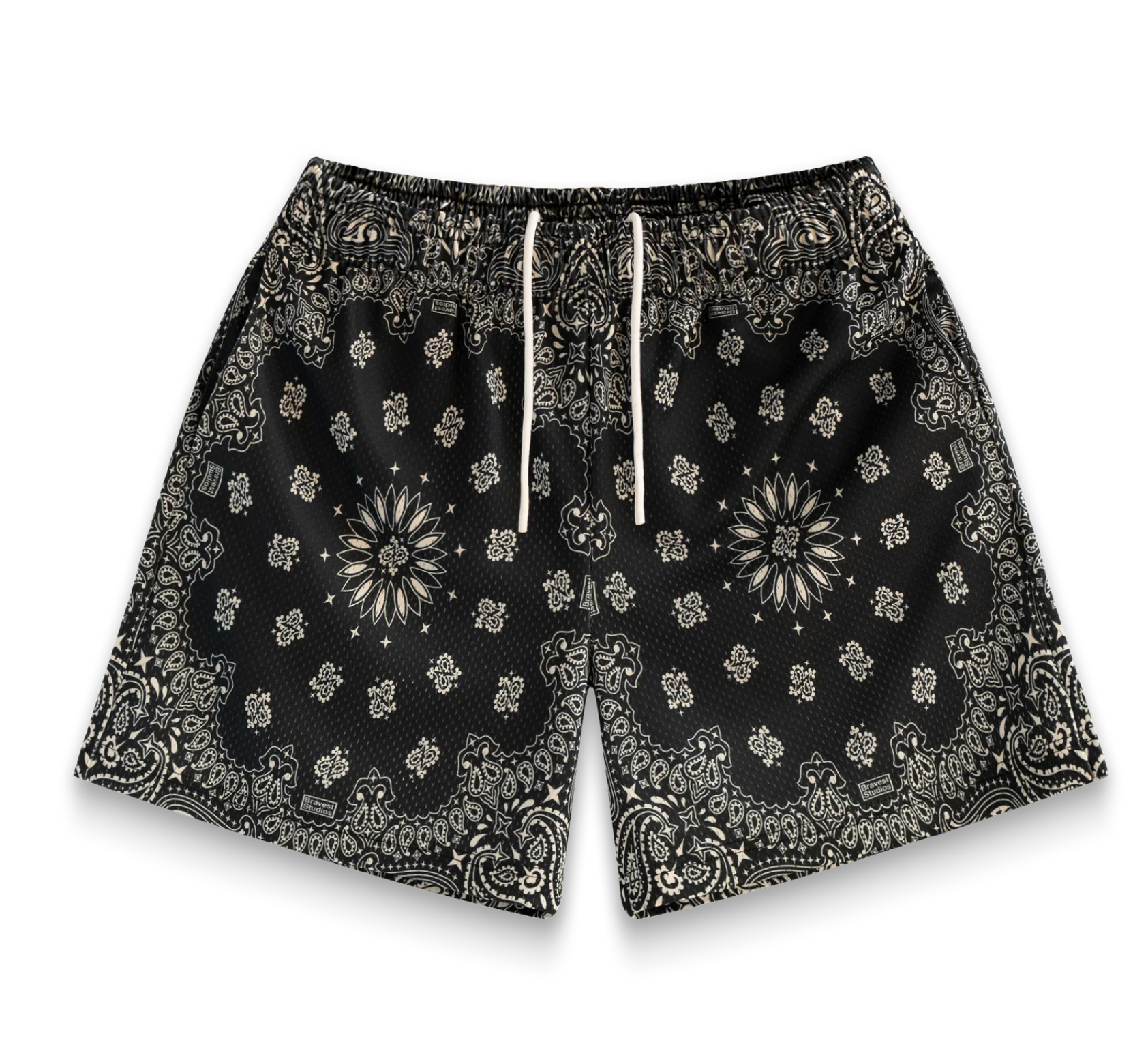 Bravest Studios Onyx Paisley Shorts
