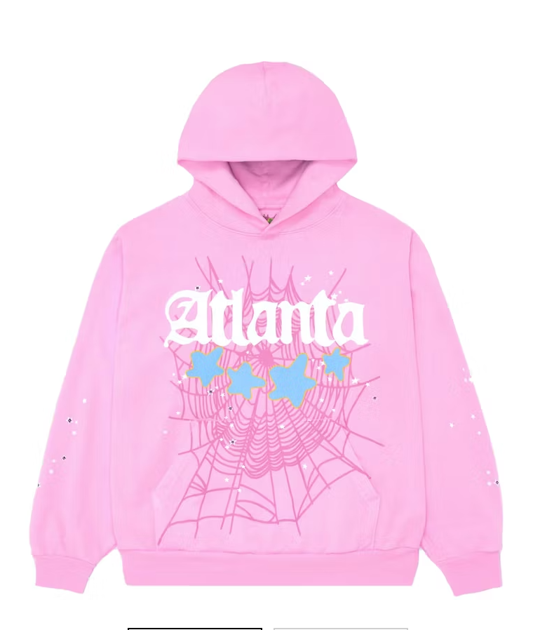 Sp5der Atlanta Hoodie Pink