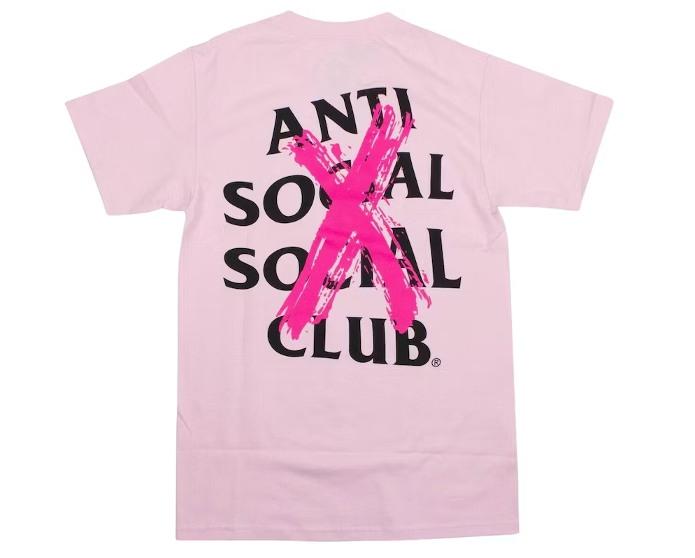 Anti Social Social Club Cancelled T-shirt Pink