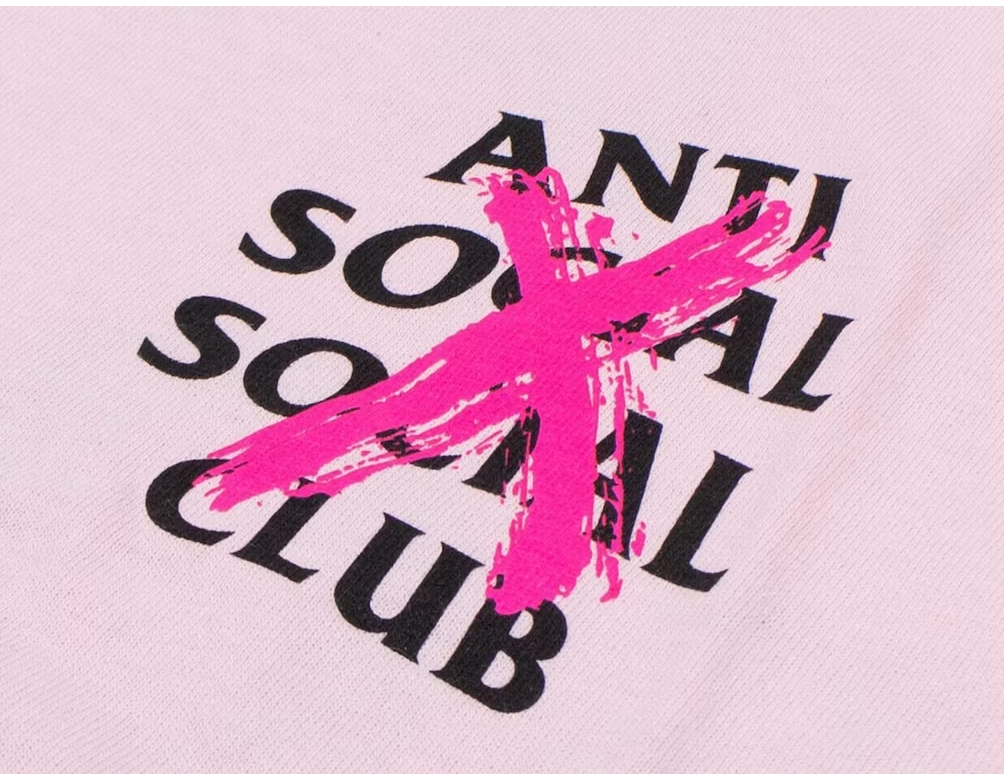 Anti Social Social Club Cancelled T-shirt Pink
