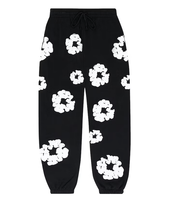 Denim Tears The Cotton Wreath Sweatpants Men's Black
