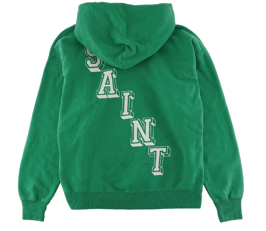 Saint Mxxxxxx Angel Hoodie Vintage Green