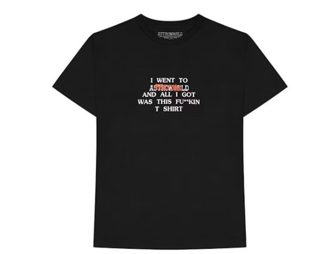 Travis Scott Where Were You Tee Black