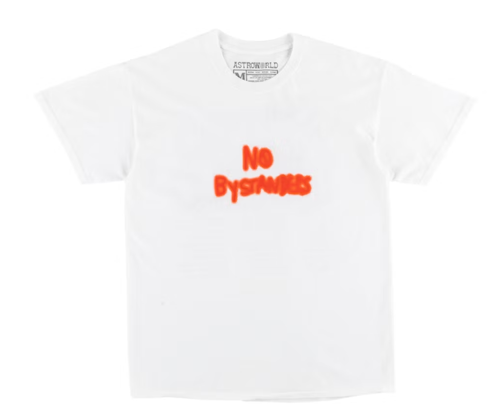 Travis Scott No Bystanders Tee White