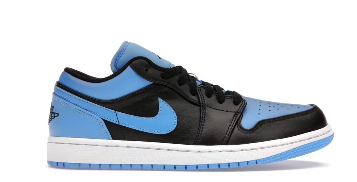 Air Jordan 1 Low Black University Blue GS