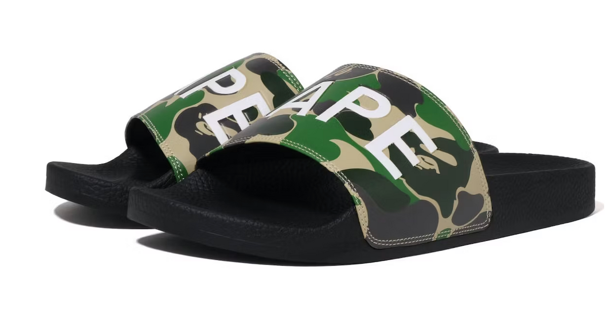 Bape A Bathing Ape ABC Camo Slide Green (2023)