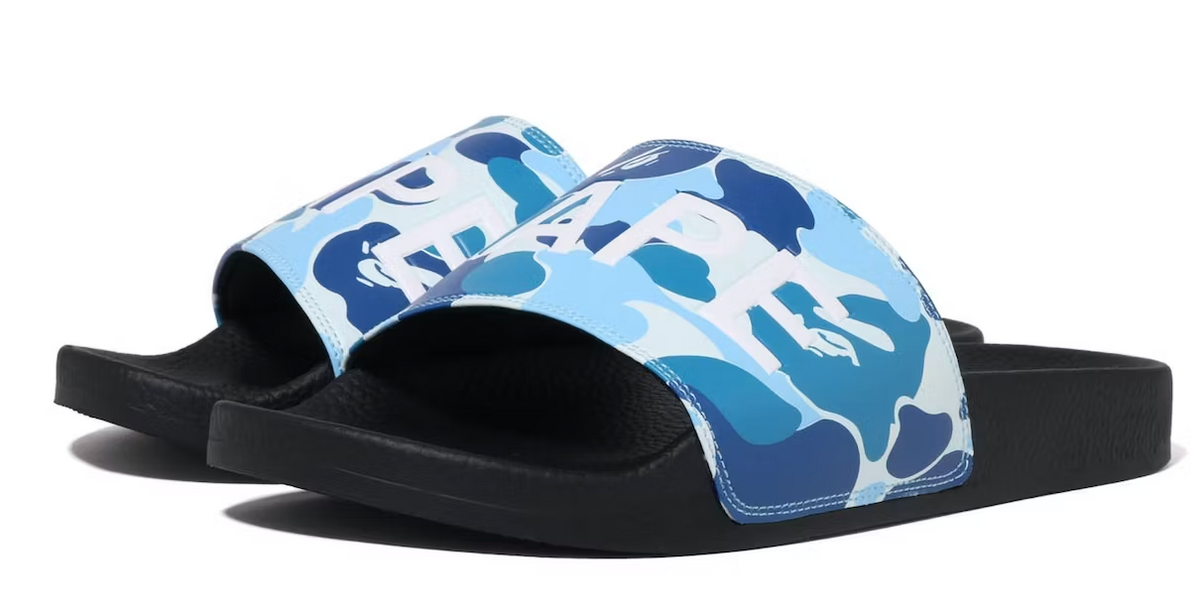 Bape A Bathing Ape ABC Camo Slide Blue (2023)