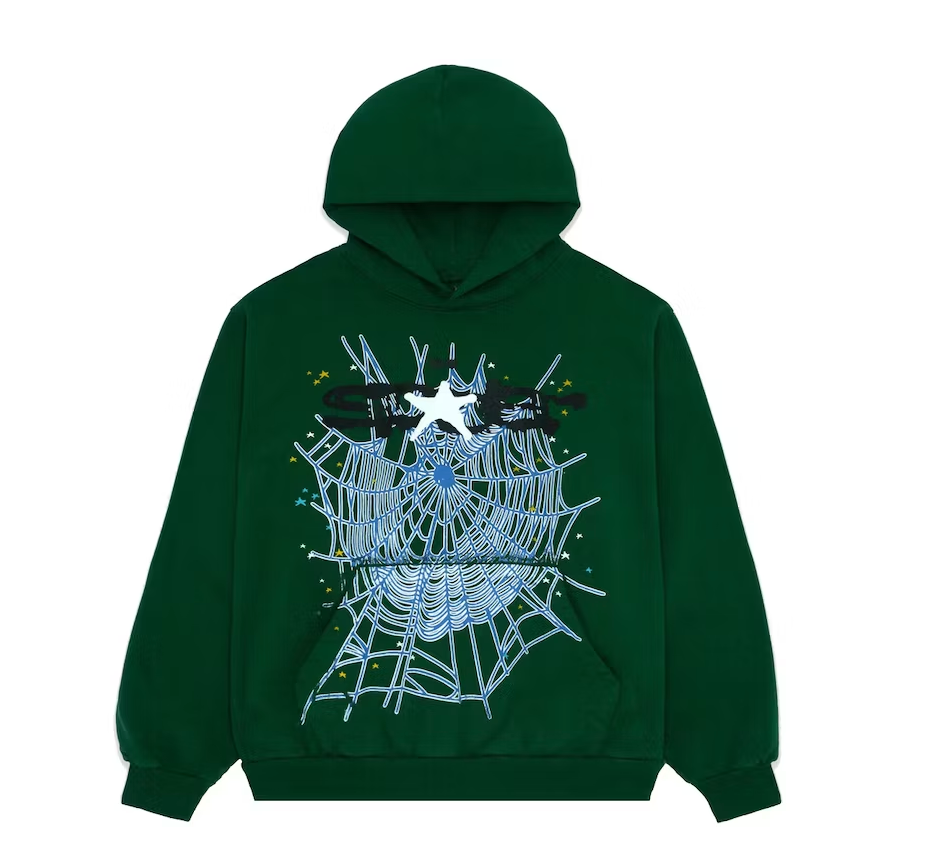 Sp5der Web Hoodie Hunter Green