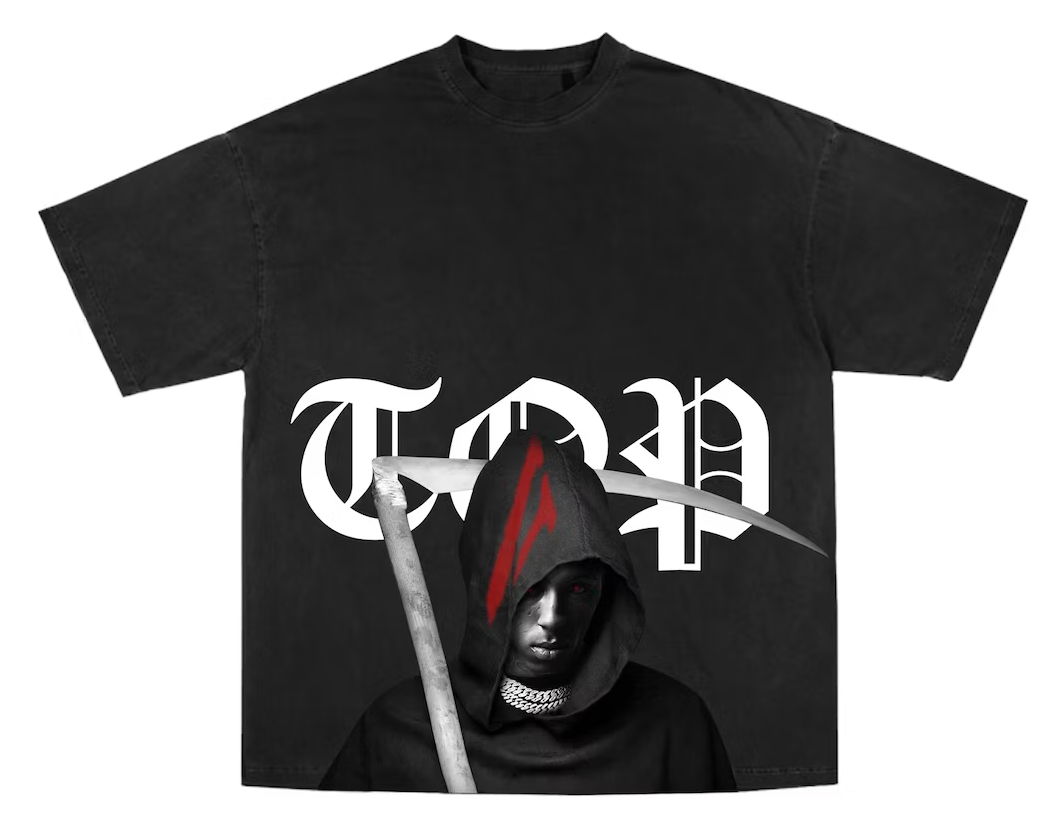 YoungBoy NBA x Vlone Murder Business Tee Black