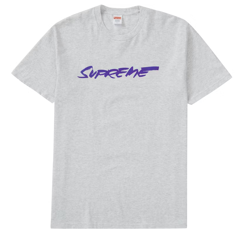 Supreme Futura Logo Tee Ash Grey