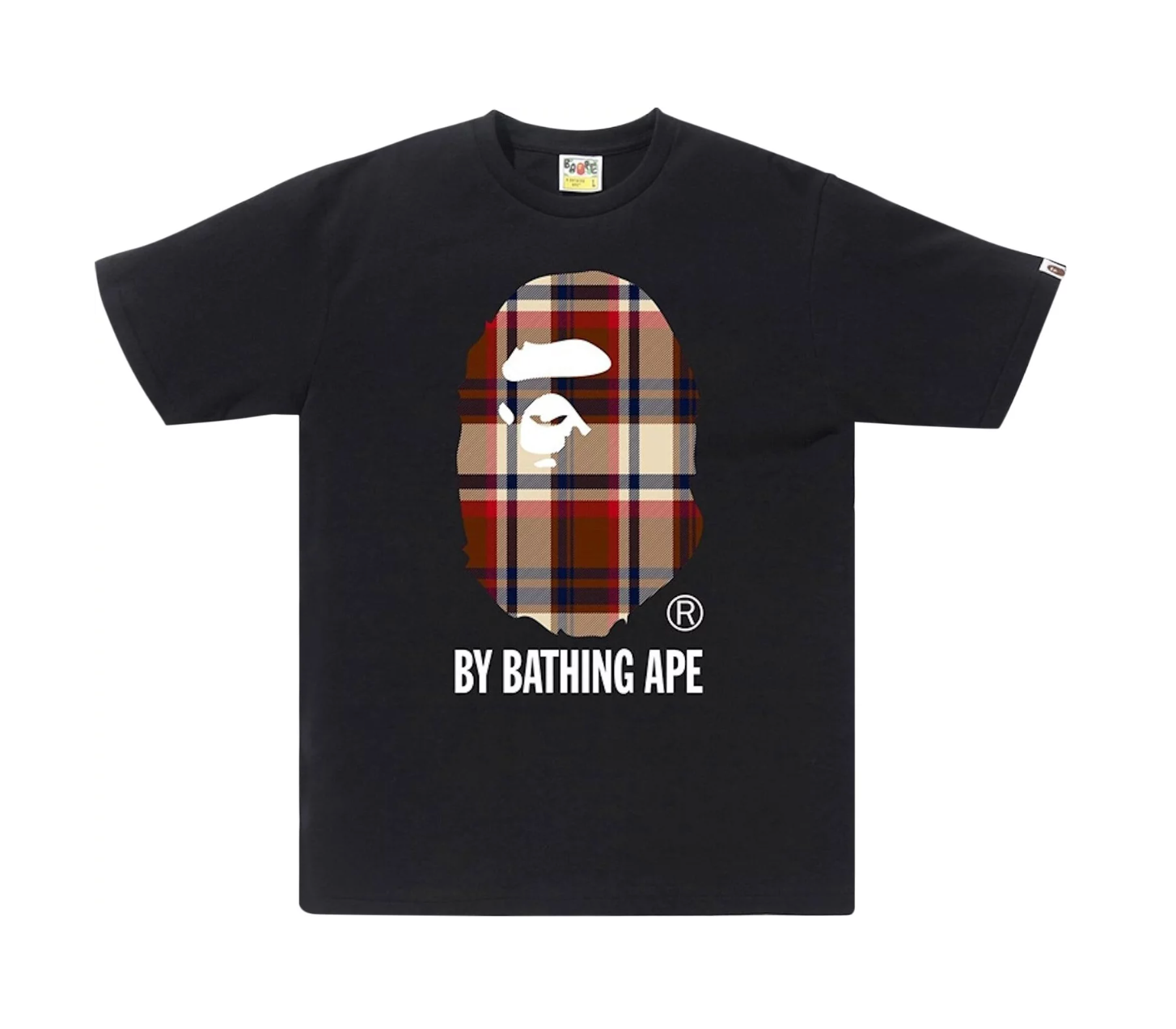 BAPE Check By Bathing Ape Tee 'Black/Red'