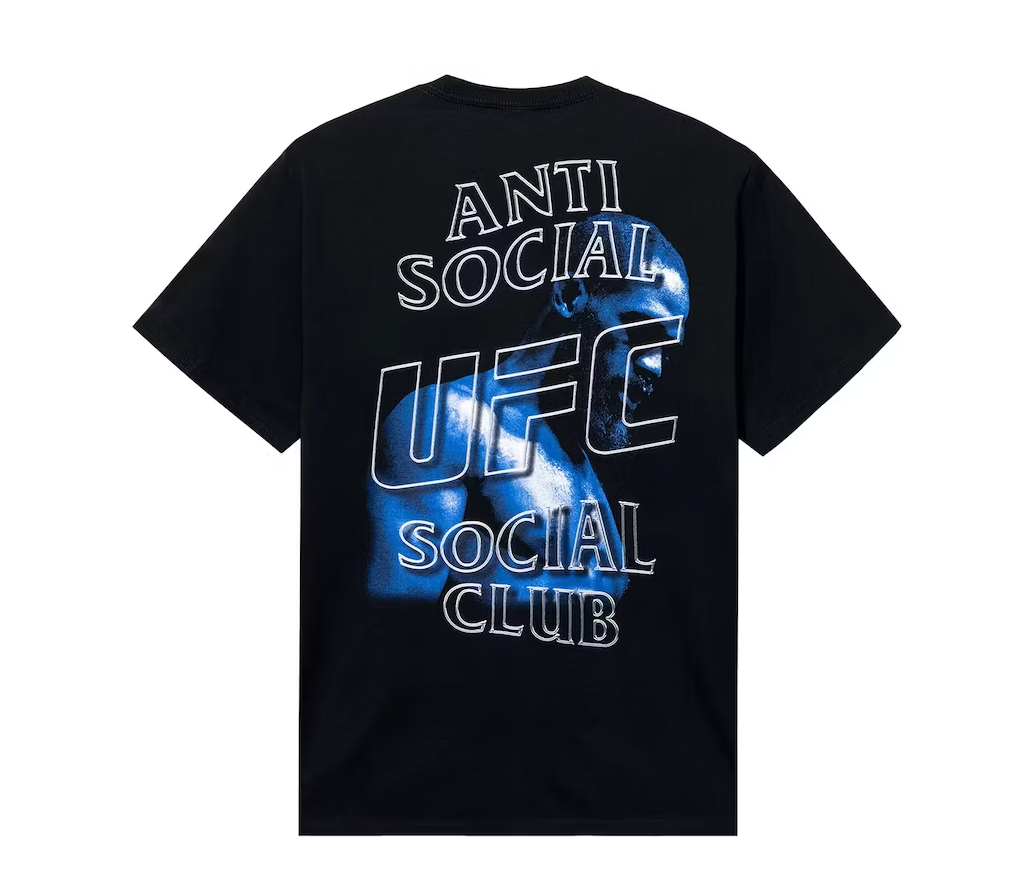 Anti Social Social Club x UFC Jon Jones Tee Black