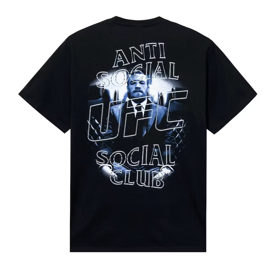 Anti Social Social Club x UFC Conor Mcgregor Tee Black