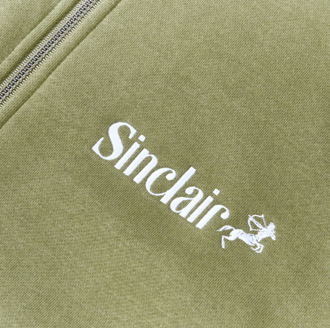 Sinclair Sagittarius Clairssential Zip Up Dark Olive
