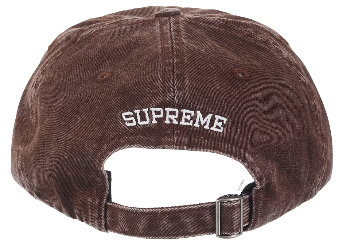 Supreme Pigment Print S Logo 6-Panel (FW23) Brown