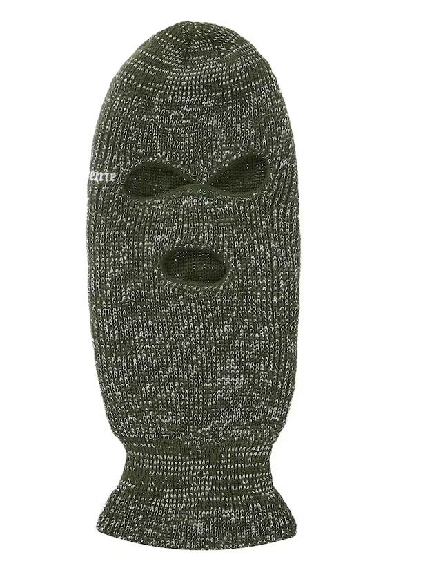 Supreme Lurex Balaclava Green