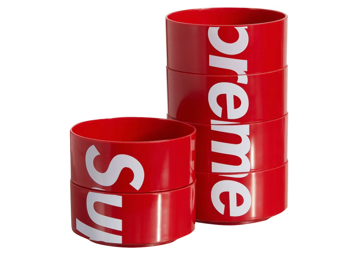 Supreme Heller Bowls (Set of 6) Red