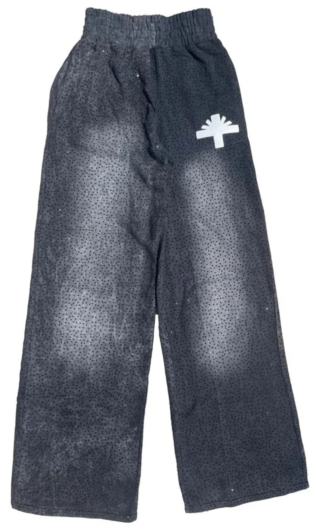 Vertabrae Sweatpants Crystalized Faded Black/White