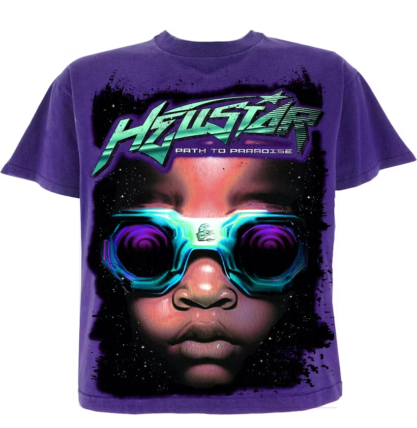 Hellstar Goggles T-Shirt Purple