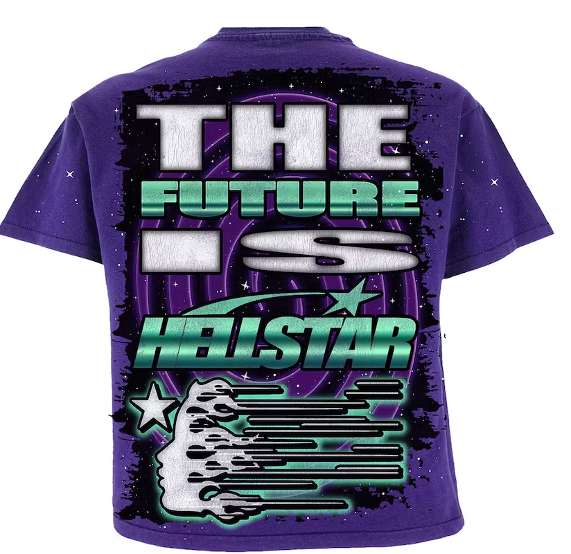 Hellstar Goggles T-Shirt Purple