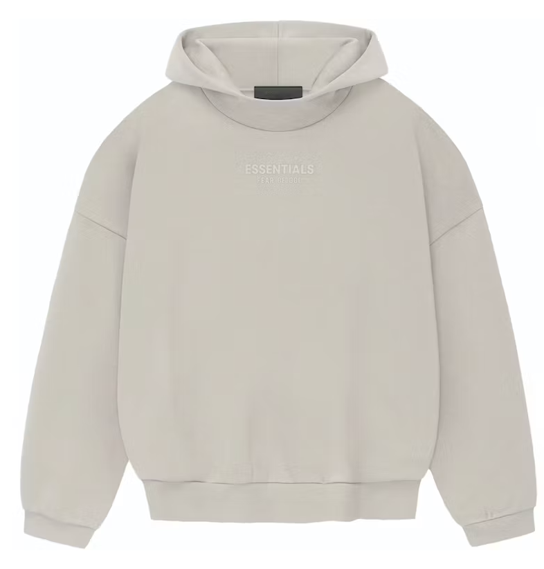 Fear of God Essentials Hoodie Silver Cloud