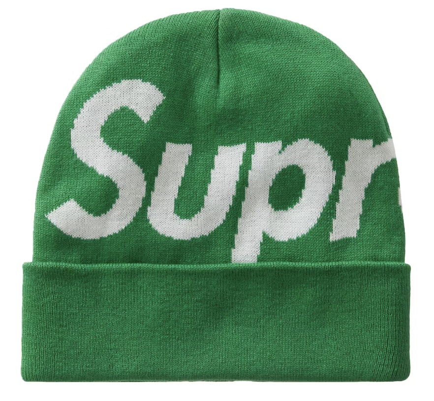 Supreme Big Logo Beanie Beanie (FW23) Green