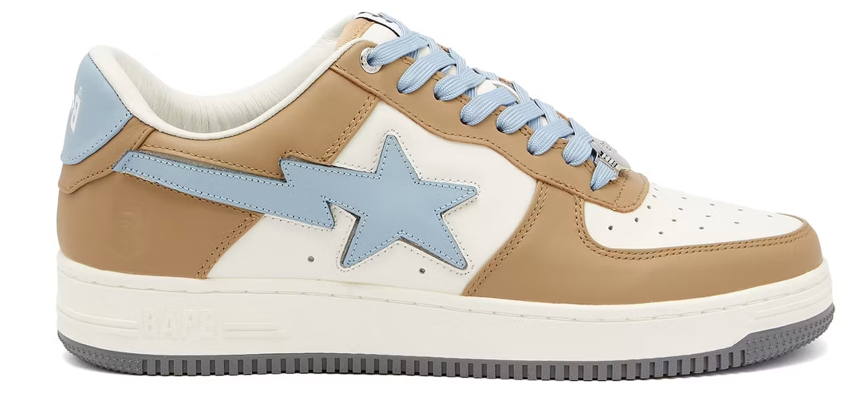 A Bathing Ape Bape Sta Low #4 Beige Sky Blue