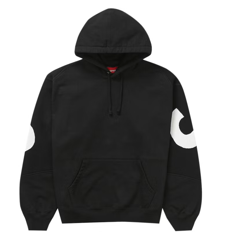 Supreme Big Logo Jacquard Hooded Sweatshirt Black